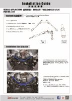 Hardrace Strebe vorn unten 2-Punkt - 14+ Honda City GM6 / 14+ Honda Jazz/Fit GK3/4/5/6