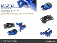 Hardrace Reinforced Engine Mount Set - 03-08 Mazda 3 BK 2.3L