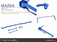 Hardrace Rear Lower Bar 3-Point - 15+ Mazda CX-3 DK 1.5 Diesel