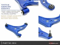 Hardrace Front Lower Control Arm (Pillow Ball) incl. Roll-Center-Adjuster - Toyota GR86/GT86 / Scion FR-S / Subaru BRZ