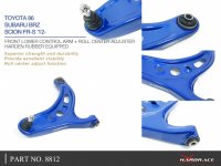 Hardrace Front Lower Control Arm (Harden Rubber) incl. Roll-Center-Adjuster - Toyota GR86/GT86 / Scion FR-S / Subaru BRZ