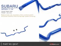 Hardrace Front Sway Bar 25.4 mm - 17+ Subaru Impreza GK/GT