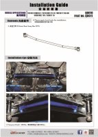 Hardrace Stabilisator hinten V2 25.4 mm - 06-18 Toyota Altis/Auris/Corolla E140/E150/E170 / 15+ Toyota Sienta NHP170 / 09+ Toyota Wish ZGE20