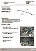 Hardrace Domstrebe vorn oben 2-Punkt - 14+ Lexus NX AZ10 / 13-18 Toyota RAV4 XA40 (ohne Hybrid)