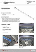 Hardrace Front Radiator Bar 2-Point - 13+ Honda Odyssey JDM RC1/2