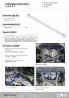 Hardrace Front Lower Bar 2-Point - 06-16 Honda Civic FB/FD/FG