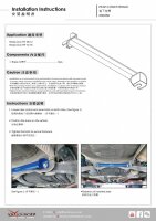 Hardrace Rear Lower Bar 2-Point - 06-16 Honda Civic FB/FD/FG