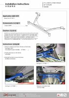 Hardrace Front Lower Bar 4-Point - 06-11 Honda Civic FD