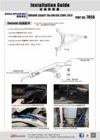 Hardrace Strebe vorn unten 2x 3-Punkt - 09-14 Subaru Legacy Turbo BM/BR