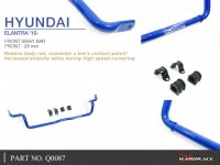 Hardrace Front Sway Bar 28 mm - 16+ Hyundai Elantra