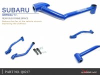 Hardrace Rear Subframe Support Brace 2x 2-Point - 18+ Subaru Forester SK / 17+ Subaru Impreza GK/GT / 17+ Subaru XV