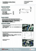 Hardrace Strebe Unterstützung Hilfsrahmen hinten 2x 2-Punkt - 18+ Subaru Forester SK / 17+ Subaru Impreza GK/GT / 17+ Subaru XV