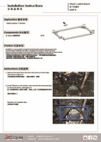 Hardrace Front Lower Bar 4-Point - 18+ Subaru Forester SK / 17+ Subaru Impreza GK/GT / 17+ Subaru XV