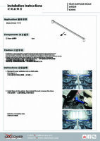 Hardrace Strebe Unterstützung Hilfsrahmen hinten 2-Punkt - 14+ Mazda 3 BM/BY