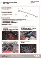 Hardrace Domstrebe vorn oben 2-Punkt - 13+ Nissan Tiida / Versa C12