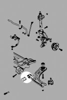 Hardrace Front Lower Arm Bushings (Pillow Ball) (Small/Front Side) - 14+ Audi A3 8V / 14+ Audi TT 8S / 17+ Skoda Kodiaq / 13+ Skoda Octavia 5E / 14+ VW Golf 7/8 5G/CD / 15+ VW Touran