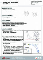 Hardrace Buchsen (verstellbar) Querlenker vorn unten (Uniball) groß/Rückseite - Mitsubishi Lancer Evo VII / VIII / IX