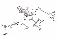 Hardrace Buchsen Hilfsrahmen Differential (Hartgummi) - 97-08 Subaru Forester SF/SG / 92-06 Subaru Impreza GC/GD/GF/GG/GM / 95-98 Subaru Legacy BD/BG/BK