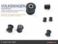 Hardrace Front Lower Arm Bushings (Harden Rubber) (Small/Front Side) - 04-13 Audi A3 8P / 17+ Skoda Kodiaq / 04-12 Skoda Octavia 1Z / 09+ Skoda Yeti 5L / 04-08 VW Golf 5 1K / 09-13 VW Golf 6 5K / 14+ VW Golf 7 5G / 21+ VW Golf 8 CD / 15+ VW Touran