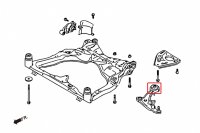 Hardrace Front Lower Arm Bushings (Harden Rubber) (Big/Rear Side) - 08-13 Nissan Altima L32A / 09-14 Nissan Murano Z51 / 08-13 Nissan Teana J32