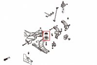 Hardrace Front Lower Arm Bushings (Harden Rubber) (Big/Rear Side) - 10+ Audi A1 / 96-03 Audi A3 8L / 01-03 Audi S3 / 98-06 Audi TT 8N / 07-14 Skoda Fabia / 09+ VW Polo 6R/6C/61