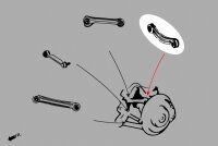 Hardrace Sturzversteller hinten (Uniball) - 93-07...