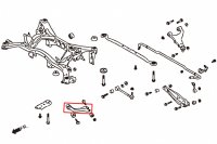 Hardrace Rear Traction Arm Kit (Harden Rubber) - 14-18 Subaru Forester SJ / 12+ Subaru Impreza GP/GJ/VA / 14+ Subaru Levorg / 12-17 Subaru XV GP