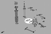 Hardrace Querlenker hinten oben verstellbar (Uniball) -...