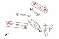 Hardrace Rear Lower Control Arm adjustable (Pillow Ball)...