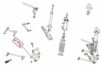 Hardrace Spurversteller hinten (Hartgummi) - 06-11 Lexus GS GRS19 / 06-13 Lexus IS XE20 / 04+ Toyota Mark X GRX120/GRX13x