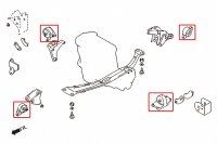 Hardrace verstärkte Motorhalter Set - 96-01 Nissan...