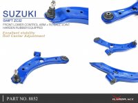 Hardrace Front Lower Control Arm (Harden Rubber) incl. Roll-Center-Adjuster - 11-17 Suzuki Swift ZC32