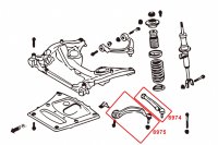 Hardrace Front Lower Control Arm (Harden Rubber) (Rear Side) - BMW 5 Serise F07/F10/F11 / BMW 6 Series F12/F13 (RWD each only)