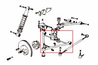 Hardrace Rear Lower Control Arm (Harden Rubber) - 01-11...