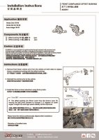 Hardrace Buchsen (verstellbar) Querlenker vorn unten (Hartgummi) - 92-95 Honda Civic / 92-97 Honda del Sol / 94-01 Honda Integra