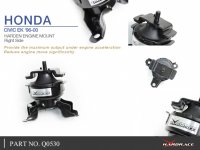 Hardrace Reinforced Engine Mount (Race Version) (Left) - 96-00 Honda Civic