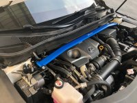 Hardrace Front Upper Strut Bar 2-Point - 16+ Lexus RX AL20 LHD (w/o RX450H/LHD Models only)