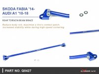 Hardrace Rear Torsion Beam Brace - 10+ Audi A1 / 15+ Skoda Fabia