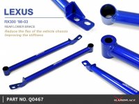 Hardrace Rear Lower Bar 2-Point - 98-03 Lexus RX XU10