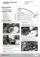 Hardrace Domstrebe vorn oben 2-Punkt - 14+ Lexus IS XE30 (LHD Modelle)