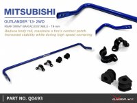 Hardrace Rear Sway Bar 19 mm - 12+ Mitsubishi Outlander