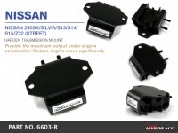 Hardrace Reinforced Transmission Mount (Street Version) - 97-01 Infiniti Q45 Y33 / 89-00 Nissan 300ZX Z32 / Nissan Silvia 240SX S13/S14/S15