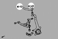 Hardrace Buchsen Querlenker vorn unten (Hartgummi) - 03+ Toyota 4Runner N210/N280 / 01-07 Toyota Sequoia / 00-06 Toyota Tundra