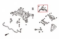 Hardrace Sturzversteller hinten (Hartgummi) - Infiniti FX Serie QX70 (S51)