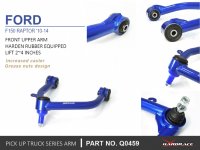 Hardrace Front Upper Control Arm adjustable (2"-4") (Harden Rubber) - 10-14 Ford Raptor F150