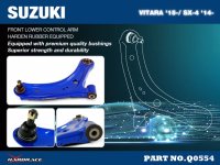 Hardrace Front Lower Control Arm (Harden Rubber) - 14+ Suzuki SX4 / 16+ Suzuki Vitara