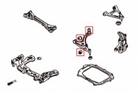 Hardrace Buchsen Querlenker Set vorn unten (Hartgummi) - 03-12 Mazda RX-8 SE3P