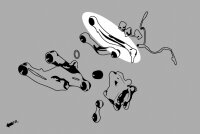 Hardrace Rear Toe Control Arm (Harden Rubber) - BMW 5 Series F07/F10/F11 / BMW 6 Series F12/F13 / BMW 7 Series F01/F02 / 15-16 Rolls--Royce Dawn / 08-16 Rolls--Royce Ghost / 13-16 Rolls--Royce Wraith