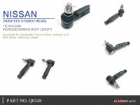 Hardrace Tie Rod End (+25 mm Body Length) - Nissan Silvia 240SX S13/S15 (S15 w/o HICAS)