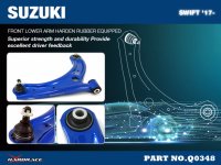 Hardrace Front Lower Control Arm (Harden Rubber) - 17+ Suzuki Swift ZC33